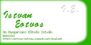 istvan eotvos business card