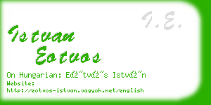 istvan eotvos business card